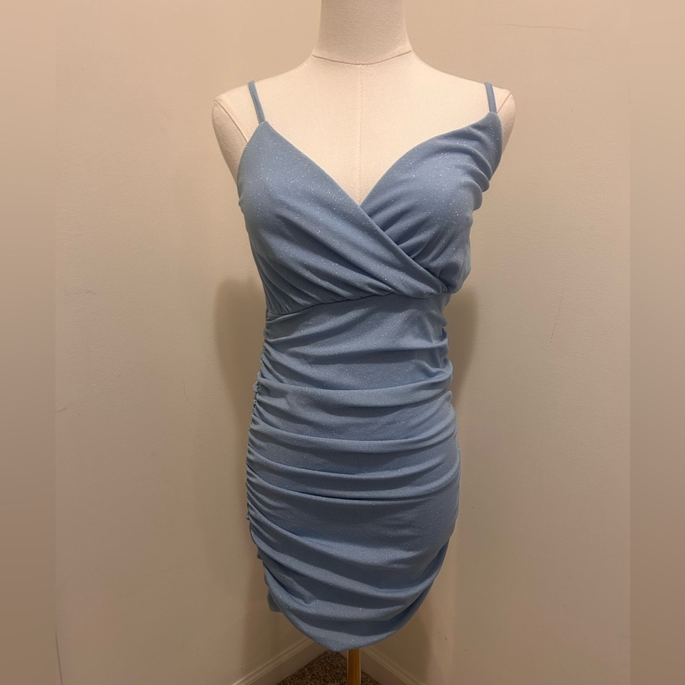 Blue sparkly dress